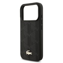 Apple iPhone 17 Pro Uyumlu Kılıf Lacoste Orjinal Lisanslı M-safe Şarj Özellikli PU Deri Tasarımlı Karışık Monogram Desenli Kapak - 11