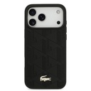 Apple iPhone 17 Pro Max Uyumlu Kılıf Lacoste Orjinal Lisanslı M-safe Şarj Özellikli PU Deri Tasarımlı Karışık Monogram Desenli Kapak - 1