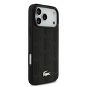 Apple iPhone 17 Pro Max Uyumlu Kılıf Lacoste Orjinal Lisanslı M-safe Şarj Özellikli PU Deri Tasarımlı Karışık Monogram Desenli Kapak - 3