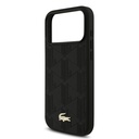 Apple iPhone 17 Pro Max Uyumlu Kılıf Lacoste Orjinal Lisanslı M-safe Şarj Özellikli PU Deri Tasarımlı Karışık Monogram Desenli Kapak - 5