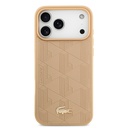 Apple iPhone 17 Pro Max Uyumlu Kılıf Lacoste Orjinal Lisanslı M-safe Şarj Özellikli PU Deri Tasarımlı Karışık Monogram Desenli Kapak - 8