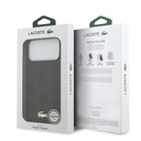 Apple iPhone 17 Pro Max Uyumlu Kılıf Lacoste Orjinal Lisanslı M-safe Şarj Özellikli PU Deri Tasarımlı Karışık Monogram Desenli Kapak - 13