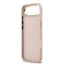 Apple iPhone 17 Air Uyumlu Kılıf Guess Orjinal Lisanslı M-safe Şarj Özellikli 4G Desenli PU Metal Plaka Klasik Logolu Kapak - 18