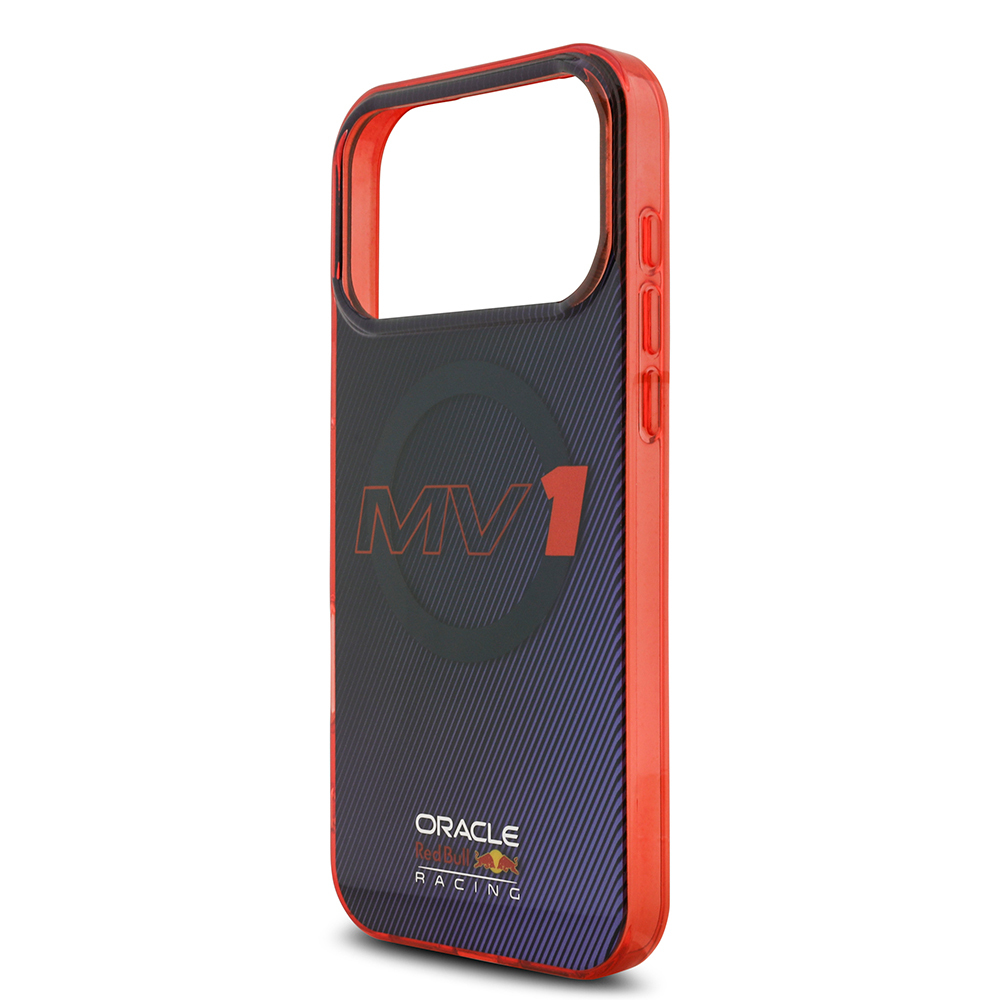 Apple iPhone 17 Pro Max Uyumlu Kılıf Redbull Orjinal Lisanslı M-safe Şarj Özellikli Çift Katmanlı Çizgi Desenli Sert PC MV Kapak - 6