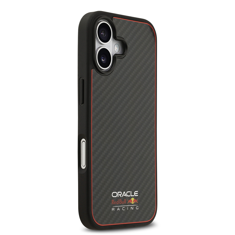Apple iPhone 17 Uyumlu Kılıf Redbull Orjinal Lisanslı M-safe Şarj Özellikli Karbon Fiber Parlayan Logolu Kevlar Kapak - 4
