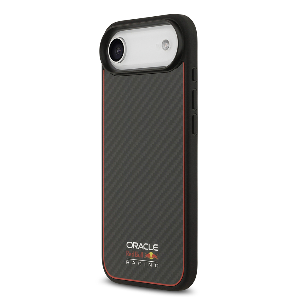 Apple iPhone 17 Air Uyumlu Kılıf Redbull Orjinal Lisanslı M-safe Şarj Özellikli Karbon Fiber Parlayan Logolu Kevlar Kapak - 2