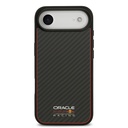 Apple iPhone 17 Air Uyumlu Kılıf Redbull Orjinal Lisanslı M-safe Şarj Özellikli Karbon Fiber Parlayan Logolu Kevlar Kapak - 3