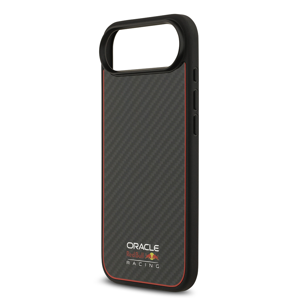 Apple iPhone 17 Air Uyumlu Kılıf Redbull Orjinal Lisanslı M-safe Şarj Özellikli Karbon Fiber Parlayan Logolu Kevlar Kapak - 5