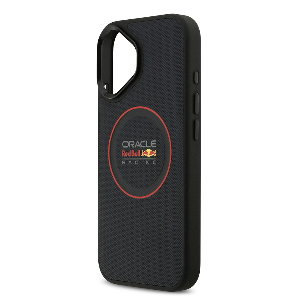Apple iPhone 17 Uyumlu Kılıf Redbull Orjinal Lisanslı M-safe Şarj Özellikli Kırmızı Halka ve Logo Kabartmalı PU Deri Kapak - 5