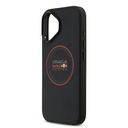 Apple iPhone 17 Uyumlu Kılıf Redbull Orjinal Lisanslı M-safe Şarj Özellikli Kırmızı Halka ve Logo Kabartmalı PU Deri Kapak - 5
