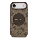Apple iPhone 17 Air Uyumlu Kılıf Guess Orjinal Lisanslı M-safe Şarj Özellikli Yazı Logolu Circle Classic Kapak - 1