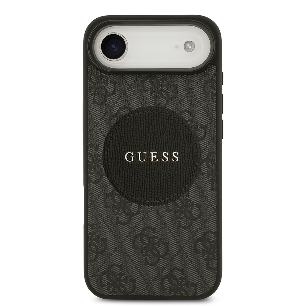 Apple iPhone 17 Air Uyumlu Kılıf Guess Orjinal Lisanslı M-safe Şarj Özellikli Yazı Logolu Circle Classic Kapak - 8