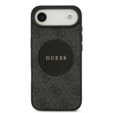 Apple iPhone 17 Air Uyumlu Kılıf Guess Orjinal Lisanslı M-safe Şarj Özellikli Yazı Logolu Circle Classic Kapak - 8