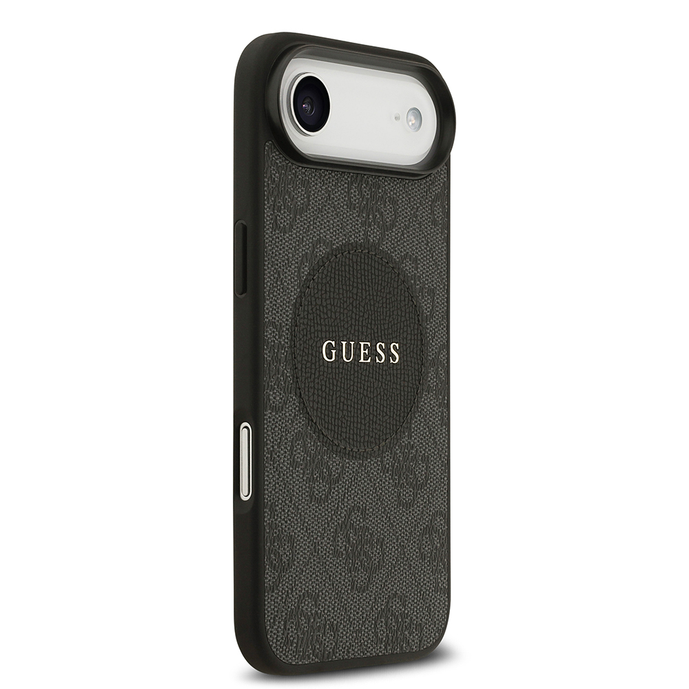 Apple iPhone 17 Air Uyumlu Kılıf Guess Orjinal Lisanslı M-safe Şarj Özellikli Yazı Logolu Circle Classic Kapak - 9