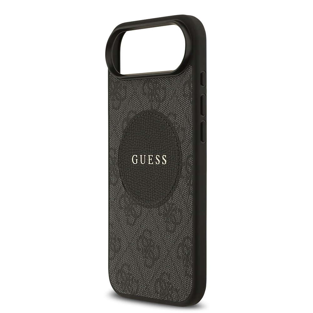 Apple iPhone 17 Air Uyumlu Kılıf Guess Orjinal Lisanslı M-safe Şarj Özellikli Yazı Logolu Circle Classic Kapak - 11