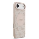 Apple iPhone 17 Air Uyumlu Kılıf Guess Orjinal Lisanslı M-safe Şarj Özellikli Yazı Logolu Circle Classic Kapak - 15