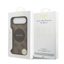 Apple iPhone 17 Air Uyumlu Kılıf Guess Orjinal Lisanslı M-safe Şarj Özellikli Yazı Logolu Circle Classic Kapak - 19