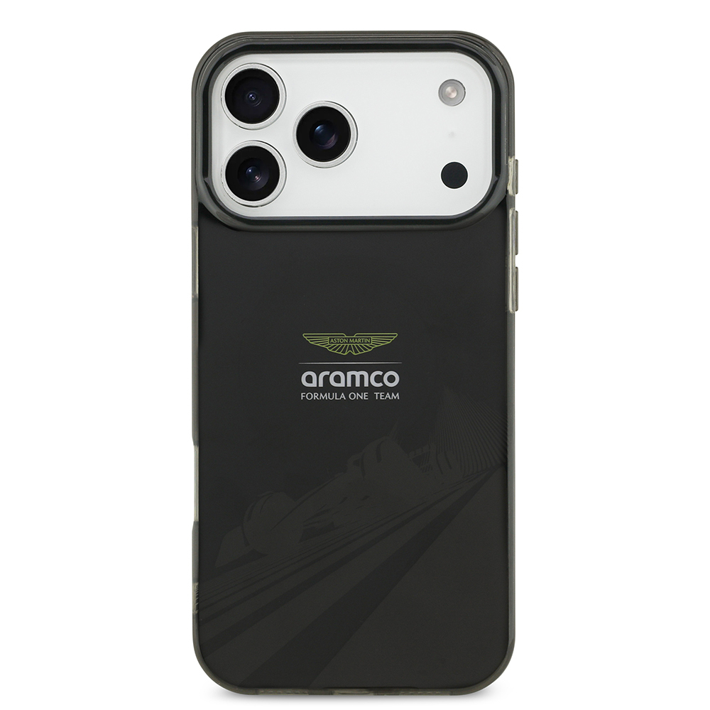 Apple iPhone 17 Pro Max Uyumlu Kılıf Aston Martin Orjinal Lisanslı M-safe Şarj Özellikli IML Baskı Logolu Formula Tasarımlı Kapak - 1