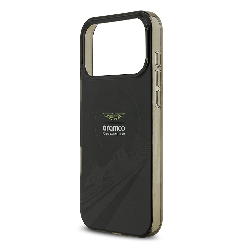 Apple iPhone 17 Pro Max Uyumlu Kılıf Aston Martin Orjinal Lisanslı M-safe Şarj Özellikli IML Baskı Logolu Formula Tasarımlı Kapak - 5
