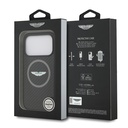 Apple iPhone 17 Pro Uyumlu Kılıf Aston Martin Orjinal Lisanslı M-safe Şarj Özellikli Karbon Fiber Kevlar Kapak - 7