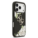 Apple iPhone 17 Pro Uyumlu Kılıf Guess Orjinal Lisanslı Gül Baskılı Büyük Metal Logo Dizaynlı Kapak - 3