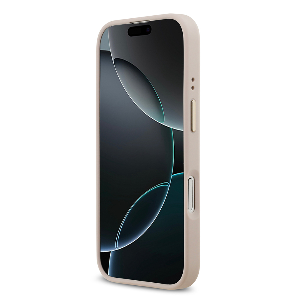 Apple iPhone 17 Uyumlu Kılıf Guess Orjinal Lisanslı M-safe Şarj Özellikli 4G Desenli PU Metal Plaka Klasik Logolu Kapak - 4