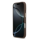 Apple iPhone 17 Uyumlu Kılıf Guess Orjinal Lisanslı M-safe Şarj Özellikli 4G Desenli PU Metal Plaka Klasik Logolu Kapak - 16