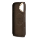 Apple iPhone 17 Uyumlu Kılıf Guess Orjinal Lisanslı M-safe Şarj Özellikli 4G Desenli PU Metal Plaka Klasik Logolu Kapak - 18