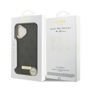 Apple iPhone 17 Uyumlu Kılıf Guess Orjinal Lisanslı M-safe Şarj Özellikli 4G Desenli PU Metal Plaka Klasik Logolu Kapak - 20