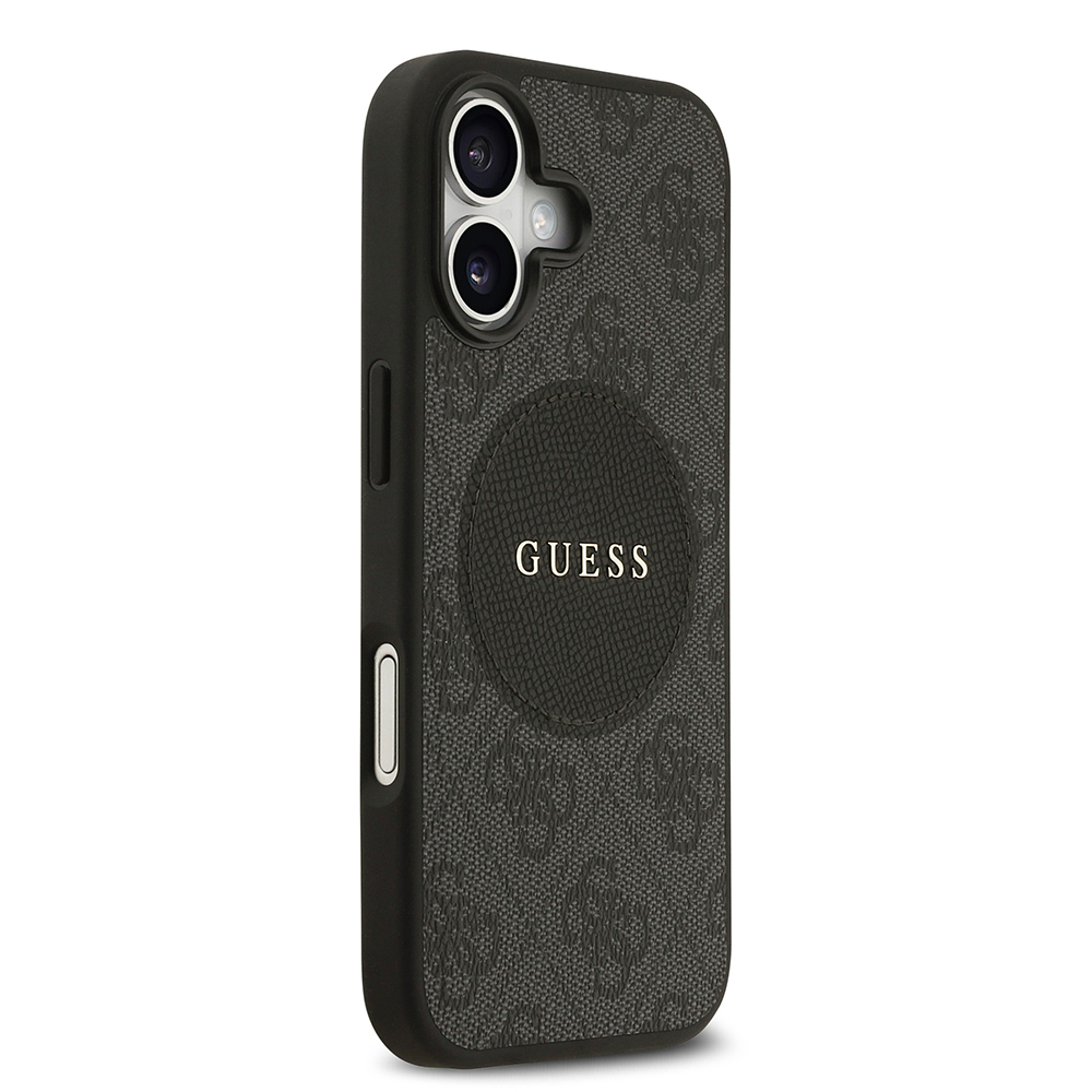 Apple iPhone 17 Uyumlu Kılıf Guess Orjinal Lisanslı M-safe Şarj Özellikli Yazı Logolu Circle Classic Kapak - 1