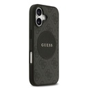 Apple iPhone 17 Uyumlu Kılıf Guess Orjinal Lisanslı M-safe Şarj Özellikli Yazı Logolu Circle Classic Kapak - 1