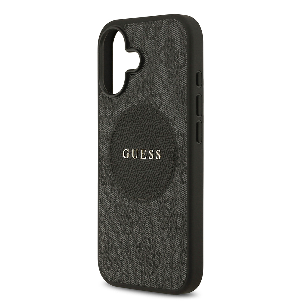 Apple iPhone 17 Uyumlu Kılıf Guess Orjinal Lisanslı M-safe Şarj Özellikli Yazı Logolu Circle Classic Kapak - 3