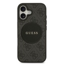 Apple iPhone 17 Uyumlu Kılıf Guess Orjinal Lisanslı M-safe Şarj Özellikli Yazı Logolu Circle Classic Kapak - 6