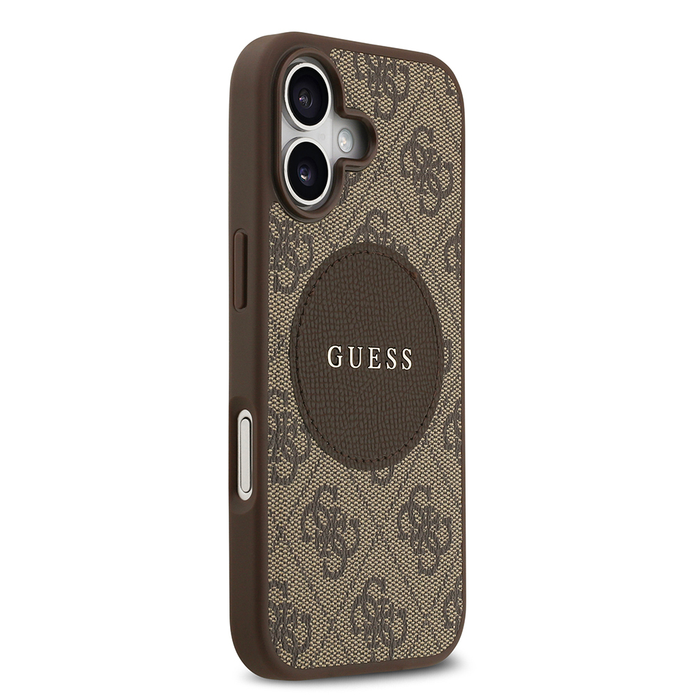 Apple iPhone 17 Uyumlu Kılıf Guess Orjinal Lisanslı M-safe Şarj Özellikli Yazı Logolu Circle Classic Kapak - 9
