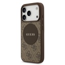 Apple iPhone 17 Pro Uyumlu Kılıf Guess Orjinal Lisanslı M-safe Şarj Özellikli Yazı Logolu Circle Classic Kapak - 7