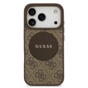 Apple iPhone 17 Pro Uyumlu Kılıf Guess Orjinal Lisanslı M-safe Şarj Özellikli Yazı Logolu Circle Classic Kapak - 8
