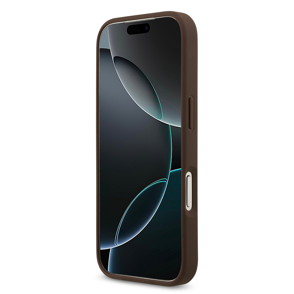 Apple iPhone 17 Pro Uyumlu Kılıf Guess Orjinal Lisanslı M-safe Şarj Özellikli Yazı Logolu Circle Classic Kapak - 10