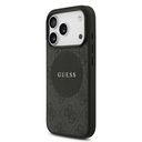 Apple iPhone 17 Pro Uyumlu Kılıf Guess Orjinal Lisanslı M-safe Şarj Özellikli Yazı Logolu Circle Classic Kapak - 13