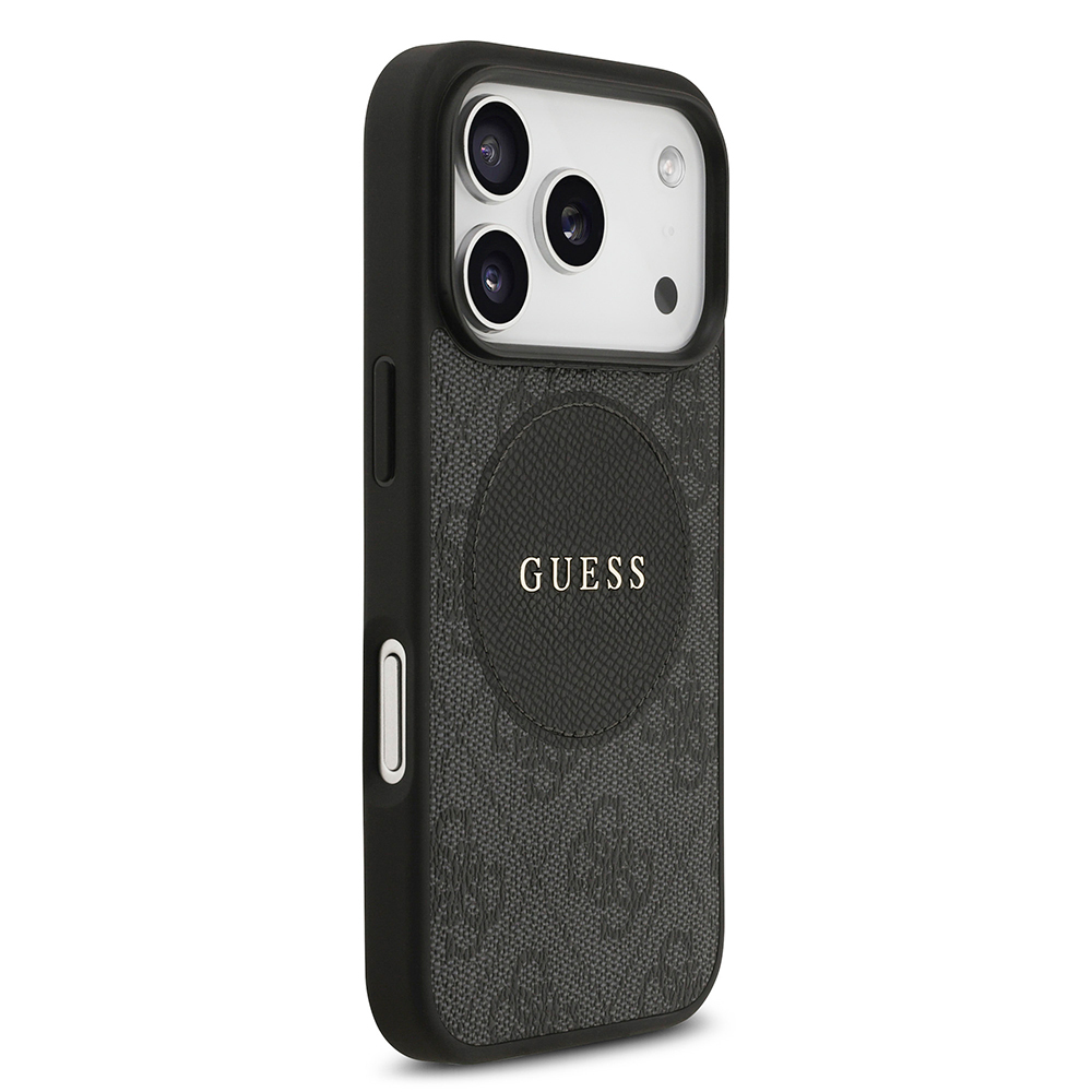 Apple iPhone 17 Pro Uyumlu Kılıf Guess Orjinal Lisanslı M-safe Şarj Özellikli Yazı Logolu Circle Classic Kapak - 15
