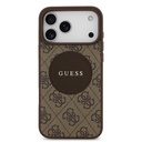 Apple iPhone 17 Pro Max Uyumlu Kılıf Guess Orjinal Lisanslı M-safe Şarj Özellikli Yazı Logolu Circle Classic Kapak - 1
