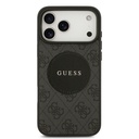 Apple iPhone 17 Pro Max Uyumlu Kılıf Guess Orjinal Lisanslı M-safe Şarj Özellikli Yazı Logolu Circle Classic Kapak - 8