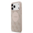 Apple iPhone 17 Pro Max Uyumlu Kılıf Guess Orjinal Lisanslı M-safe Şarj Özellikli Yazı Logolu Circle Classic Kapak - 13