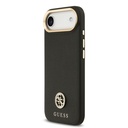 Apple iPhone 17 Air Uyumlu Kılıf Guess Orjinal Lisanslı M-safe Şarj Özellikli Grained Yazı ve Taşlı 4G Logolu Kapak - 8