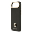 Apple iPhone 17 Air Uyumlu Kılıf Guess Orjinal Lisanslı M-safe Şarj Özellikli Grained Yazı ve Taşlı 4G Logolu Kapak - 12