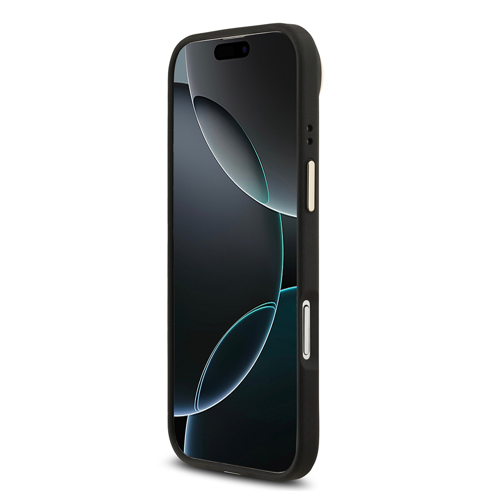 Apple iPhone 17 Air Uyumlu Kılıf Guess Orjinal Lisanslı M-safe Şarj Özellikli Sıcak Baskılı Yazı Logolu PU Deri Peony Kapak - 16
