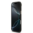 Apple iPhone 17 Air Uyumlu Kılıf Guess Orjinal Lisanslı M-safe Şarj Özellikli Sıcak Baskılı Yazı Logolu PU Deri Peony Kapak - 16