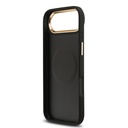 Apple iPhone 17 Air Uyumlu Kılıf Guess Orjinal Lisanslı M-safe Şarj Özellikli Sıcak Baskılı Yazı Logolu PU Deri Peony Kapak - 18
