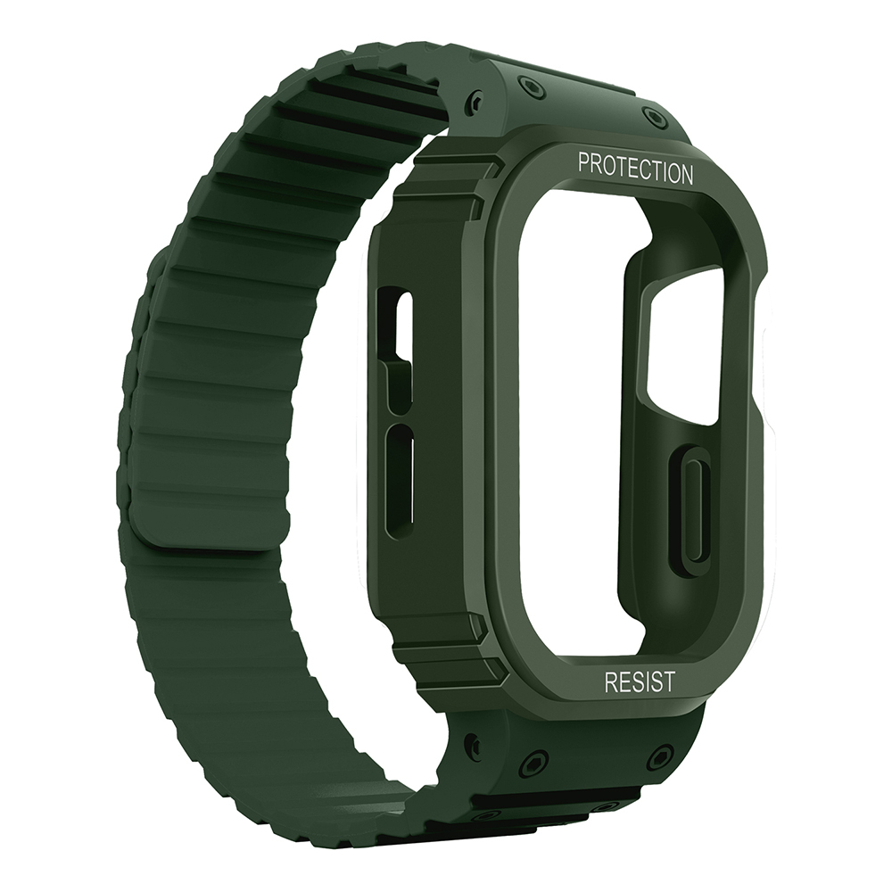 Apple Watch 38mm Uyumlu KRD-142 Airbag Tasarımlı Kasa Koruyuculu Silikon Kordon - 11