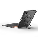 Apple iPad Pro 12.9 2021 Uyumlu (5.Nesil) Wiwu MK-007 Combo Pro Kalem Bölmeli Klavyeli Standlı Kılıf - 5