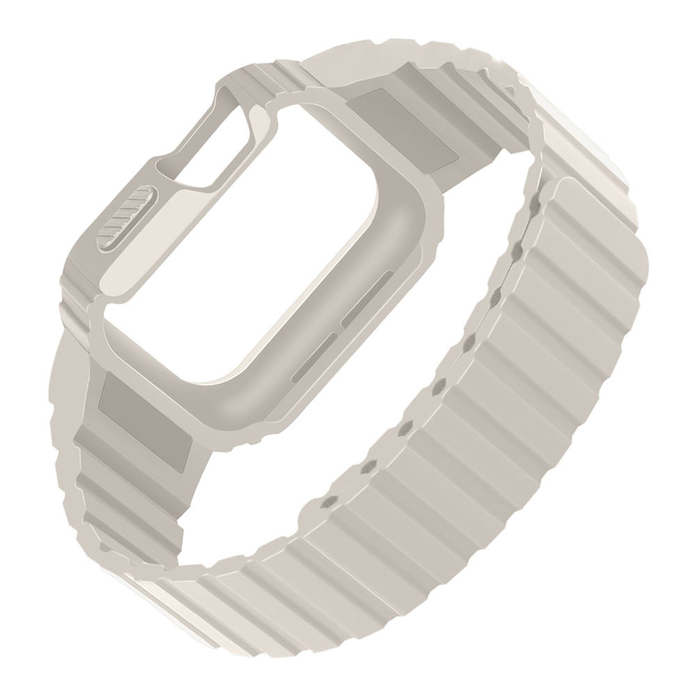 Apple Watch 40mm Uyumlu KRD-142 Airbag Tasarımlı Kasa Koruyuculu Silikon Kordon - 10